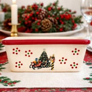 Temp-Tations by Tara Holiday Ceramic Mini Loaf Pan